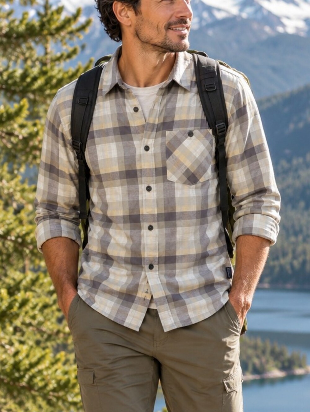 Patagonia Organic Cotton Plaid Button-Down Shirt Size S